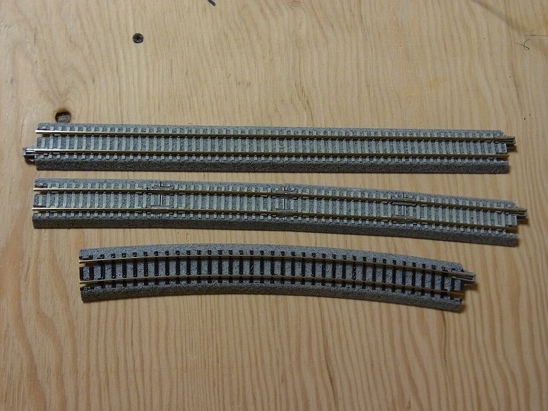 使い勝手の良い KATO Nゲージ  20-182 鉄道模型用品  複線アプローチ線路R414 381-22.5° 左右各1本入