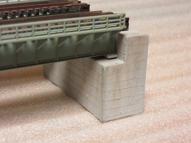 橋台　橋脚　鉄橋　レイアウト　鉄道模型　ジオラマ