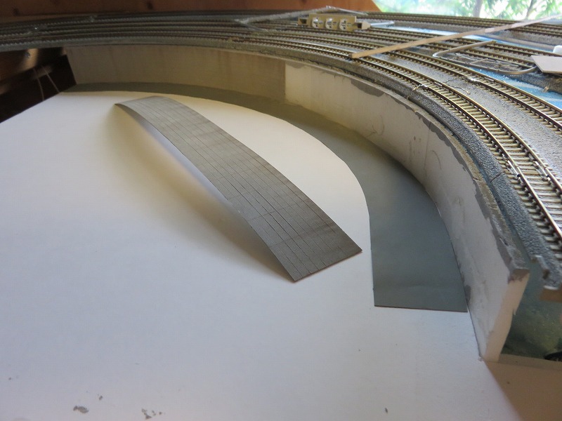 築堤　擁壁　鉄道模型　ジオラマ
